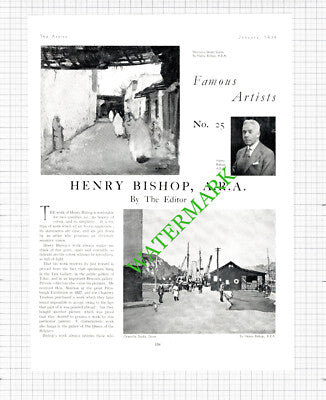 Henry Bishop Artist - 1934  Article