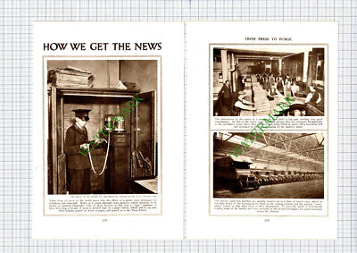 How A Newspaper Is Printed News Chronicle Ltd - c.1930s Article