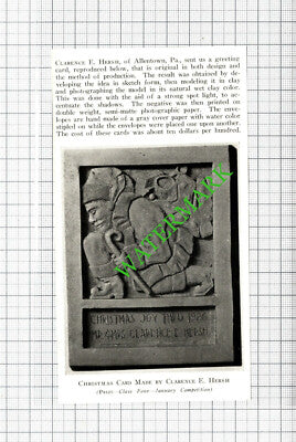 Clarence E Hersh Allentown PA USA  - 1926 Cutting