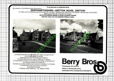 Gretton House Gretton Northamptonshire / Middleton-on-Sea Sussex - 1980 Cutting