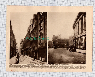 (8755) St Paul's Cathedral Memorial / Wych Street Aldwych London -  c.1925 Print