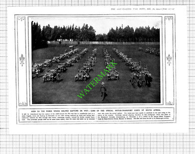 Special Motor Transport Corps South Africa Wanderers Johannesburg  1914 Cutting