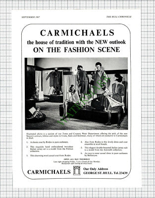 Carmichaels Hull ADVERT - 1967 Cutting