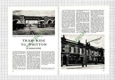 9217) Whitton Suffolk  Corporation Tramway Tram  - 1972 Article