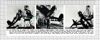 C3454) Lieut John H Laney F4U Fighter Crash PRINCE WILLIAM - 1950 Clip
