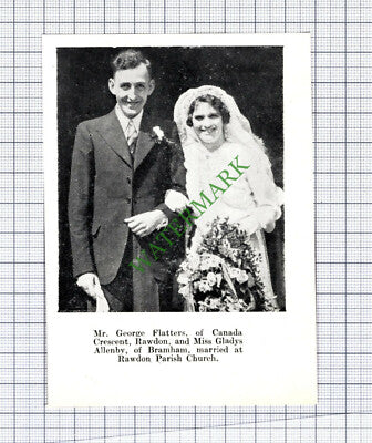 George Flatters Rawdon Gladys Allenby Francois Peeters Carson 1937 Small Cutting