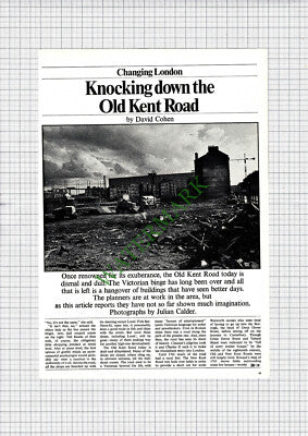 Old Kent Road London Rowlan's Furniture Aylesbury Estate - 1972 Article