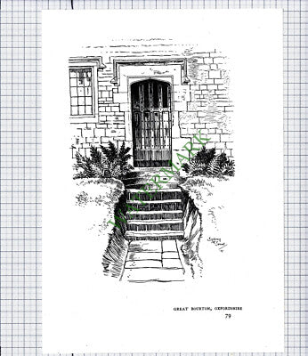 Ashley Northants / Great Bourton Oxfordshire - c.1980s Print / Cutting