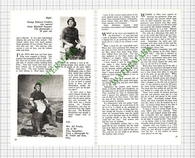 Filey Yorkshire Fishermen Fishing Alf Powley George Crimlisk - 1962 Article