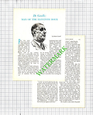 General Charles de Gaulle  -  1959 Small Article