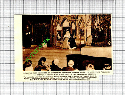 Canterbury Cathedral Chapter House Play - 1947 Cutting
