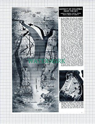 (X608) Columbia From The Sky Potomac River David Taylor Model Basin - 1950 Clip