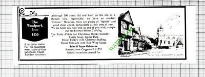 The Woolpack Inn Coggeshall John and Joyce Osbourne Small Advert - 1973 Cutting
