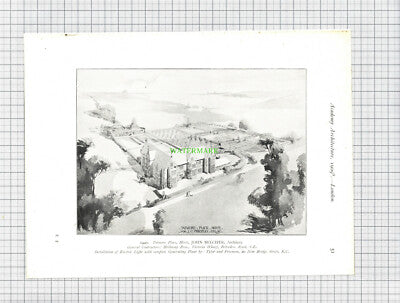 8789) TATMORE PLACE JC Priestley Herts Belcher / LEW HOUSE Bampton Oxon  -1909
