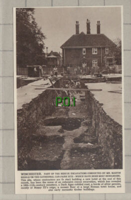 C1428) Winchester Cathedral Car Park Excavations Martin Biddle - 1961 Clip