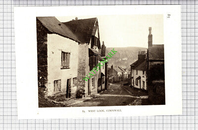West Looe Cornwall / Newton Ferrers Noss Mayo Devon  - 1932 Cutting/ Print