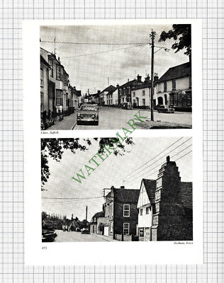 9225) Clare Suffolk Dedham Denver Norfolk Blythburgh  - 1972 Cutting