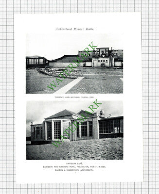 Prestatyn North Wales Pavilion Bathing Pool  - c.1927 Book Prints