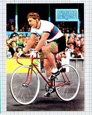 Lloyd Binch Cyclist  -  1950's Print / Cutting