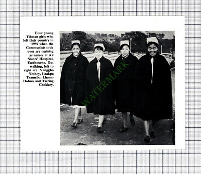 C564) All Saints Hospital Eastbourne Yeshey Chokkey Dolma Tsamcho - 1968 Cutting