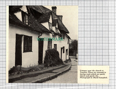 C2595) Newport Essex Cottages - 1966 Clip