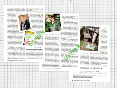 Rick Cowdery Plymouth Argyle Football Trevor Richards - 2011 Article