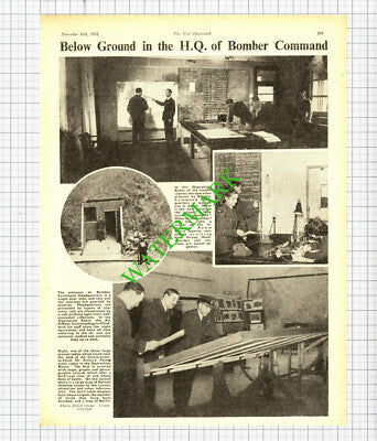 Bomber Command Headquarters HQ  Sir Richard Peirse -  1941 Cutting / Print