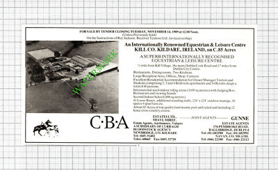 Kill Village County Kildare Equestrian Centre Sale Advert - 1989 Cutting
