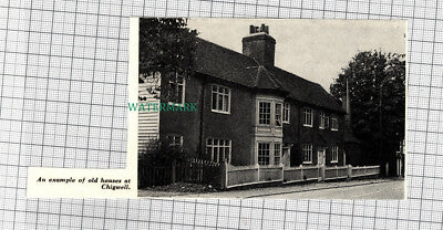 C1059) Old Houses At Chigwell Essex - 1965 Cutting