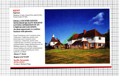 Egerton Kent / Edenbridge Kent House Sale Advert - 1991 Cutting