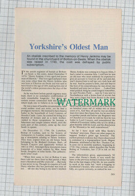 C1154) Bolton On Swale Henry Jenkins Ellerton - 1984 Article