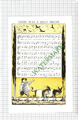 There Was A Jolly Miller Lived On The River Dee Poem - c.1950 Cutting