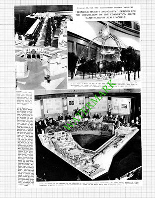 Mr David Eccles Minister Of Works Coronation Route Model - 1953 Cutting