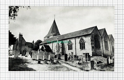 C5520) Westerham Church Kent - 1950s Print / Cutting