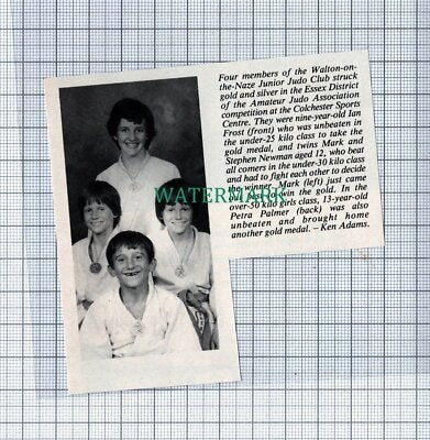 C4693) Walton On The Naze Judo Club Ian Frost Newman Petra Palmer - 1980s Clip