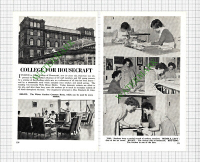 Ilkley College Of Housecraft Wells House Hydro Elizabeth Glen - 1962 2-Part