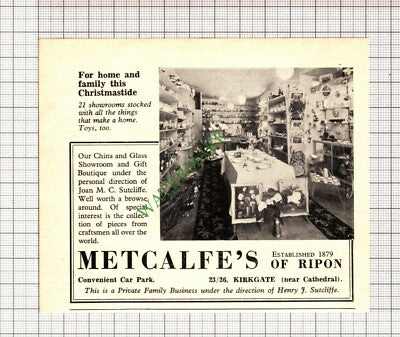 C7971) Metcalfe's  Ripon North Yorkshire  - 1962 Cutting