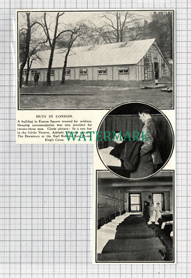 C3892) Euston Square Hut Little Theatre Earl Roberts King's Cross WW1 - 1916