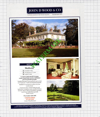 Sheldwich Kent House Sale Advert - 1991  Cutting