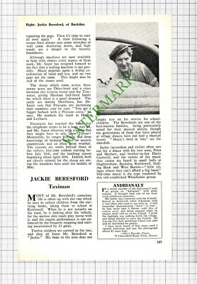 Jackie Beresford Kettlewell Yorkshire Taximan - 1962  Cutting