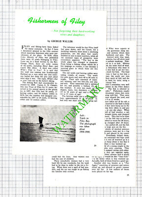 Filey Yorkshire Fishermen Fishing George Crimlish Powley - 1962 Article