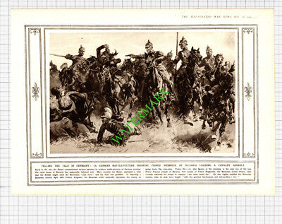 Prince Heinrich of Bavaria World War One - 1914 Cutting / Print