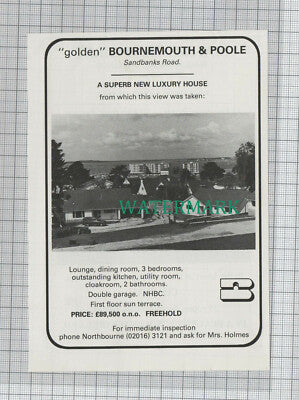 C7745) Sandbanks Road Poole Dorset - 1980 House Advert