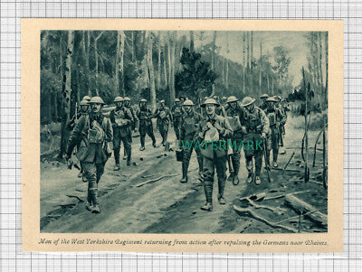 C3058) West Yorkshire Regiment Returning From Action - 1919 Clip