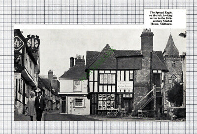 C782) Midhurst Sussex Spread Eagle Market House - 1968 Cutting