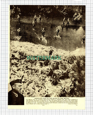Major William H Rupertus New Britain World War Two - c.1947 Cutting/ Print