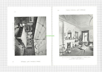 8832) WELLS HOUSE Roxburghshire Leadbetter & Fairley Grandison 1909 Book Prints