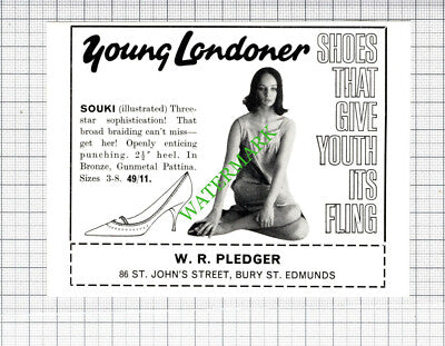 Parnells Fashion / W R Pledger Bury St Edmunds  Small Advert -1964 Cutting