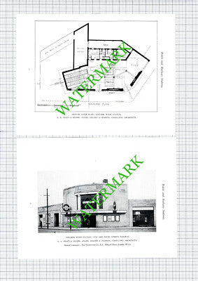 COLLIERS WOOD Station SA Heaps Holden Pearson   - 1928 Book Prints