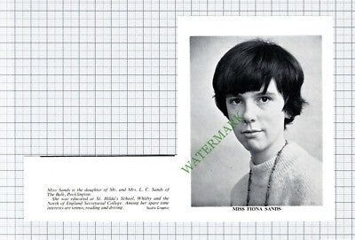 C875) Miss Fiona Sands Pocklington  - 1967 Cutting